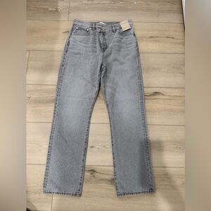 Madewell 90s Straight legged grey jeans